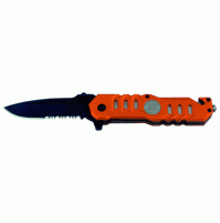 Whitby Safety, Rescue 3" Lock Knife in Orange, LK559